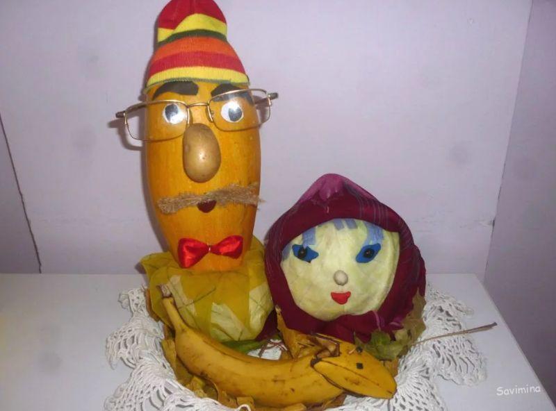 Поделки из овощей и фруктов - 80 фото-идей и 10 советов