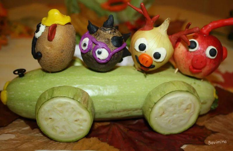 Поделки из овощей и фруктов - 80 фото-идей и 10 советов
