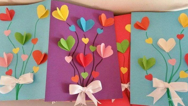 Открытка для мамы: как сделать на День матери и рождения своими руками, красивая и объемная из бумаги, на 8 марта