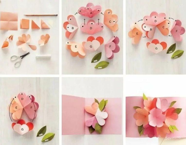 Открытка для мамы: как сделать на День матери и рождения своими руками, красивая и объемная из бумаги, на 8 марта