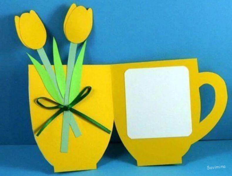 Открытка для мамы: как сделать на День матери и рождения своими руками, красивая и объемная из бумаги, на 8 марта