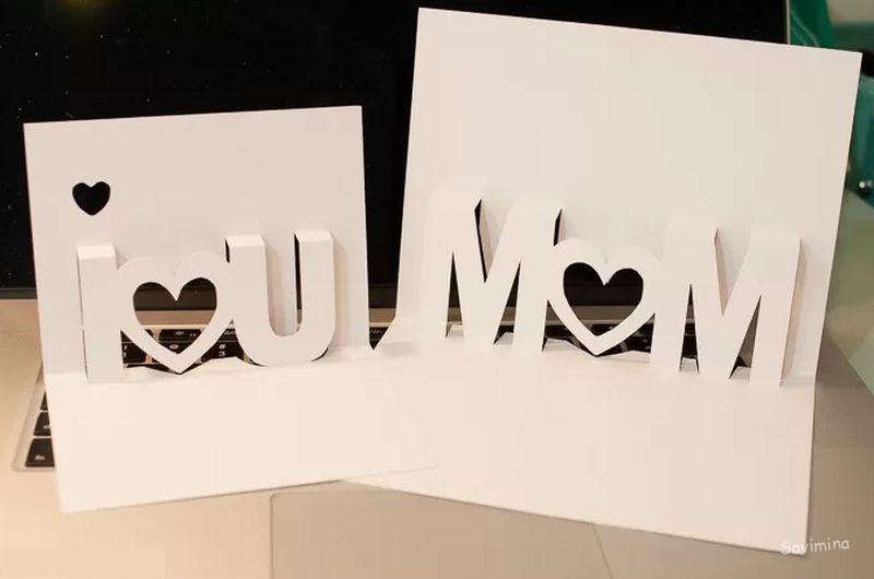 Открытка для мамы: как сделать на День матери и рождения своими руками, красивая и объемная из бумаги, на 8 марта