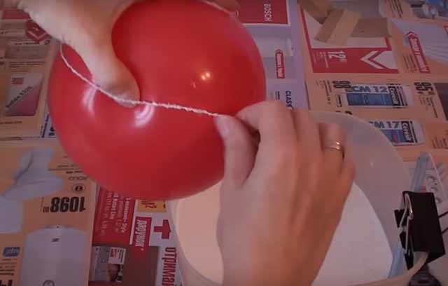 namatyvanie nitki na shar