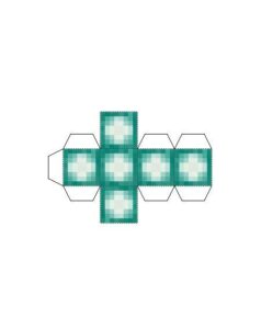 Развертка, шаблон фонарика из майнкрафта