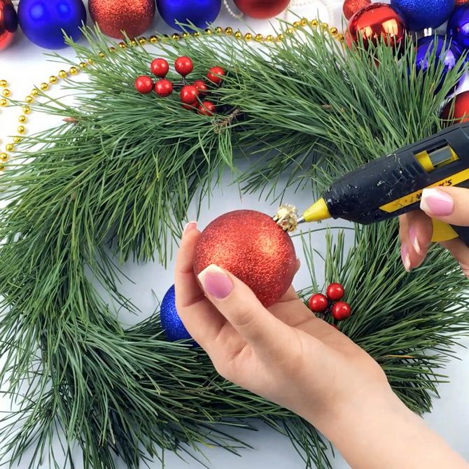 рождественский венок своими руками