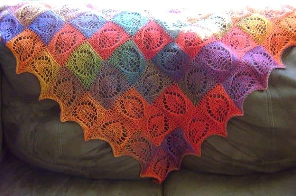 Шаль Диана спицами