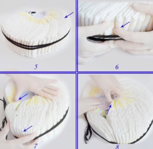 Торт из памперсов  своими руками (девочке, мальчику): пошаговое фото, мастер-класс