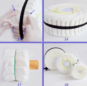 Торт из памперсов  своими руками (девочке, мальчику): пошаговое фото, мастер-класс