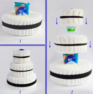 Торт из памперсов  своими руками (девочке, мальчику): пошаговое фото, мастер-класс