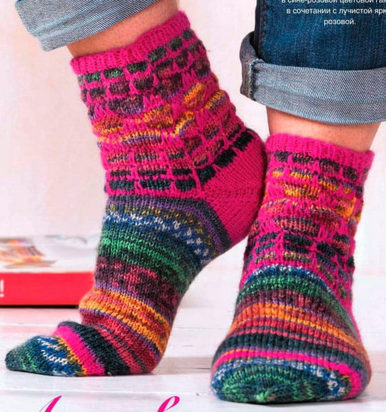 Как связать красивые носки спицами: варианты вязания на 2х и 5ти спицах Как связать красивые носки спицами: варианты вязания на 2х и 5ти спицах kak svyazat noski 51
