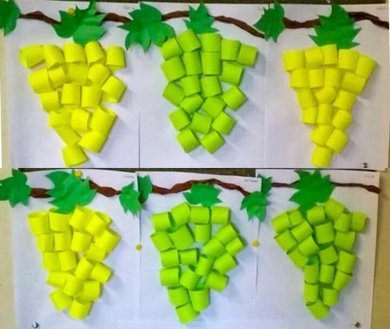 Аппликация фрукты (81 фото): шаблоны фруктов для создания детской поделки