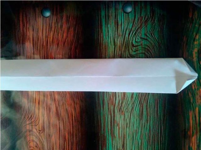 Сборка когтя из бумаги, схема