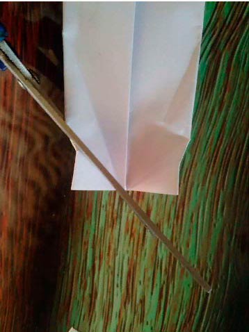 Сборка когтя из бумаги, схема