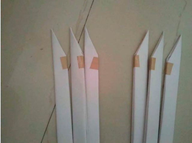 Сборка когтя из бумаги, схема