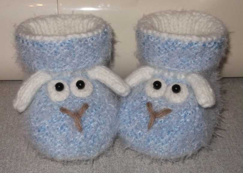 Пинетки крючком для новорожденных