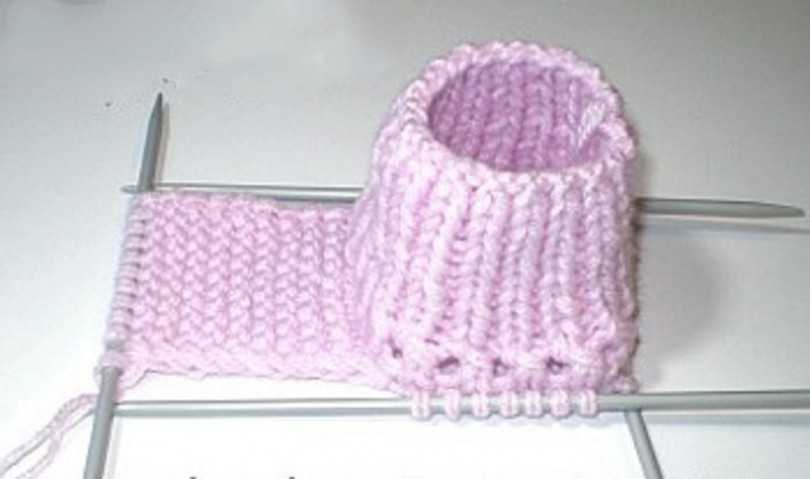 Пинетки крючком для новорожденных