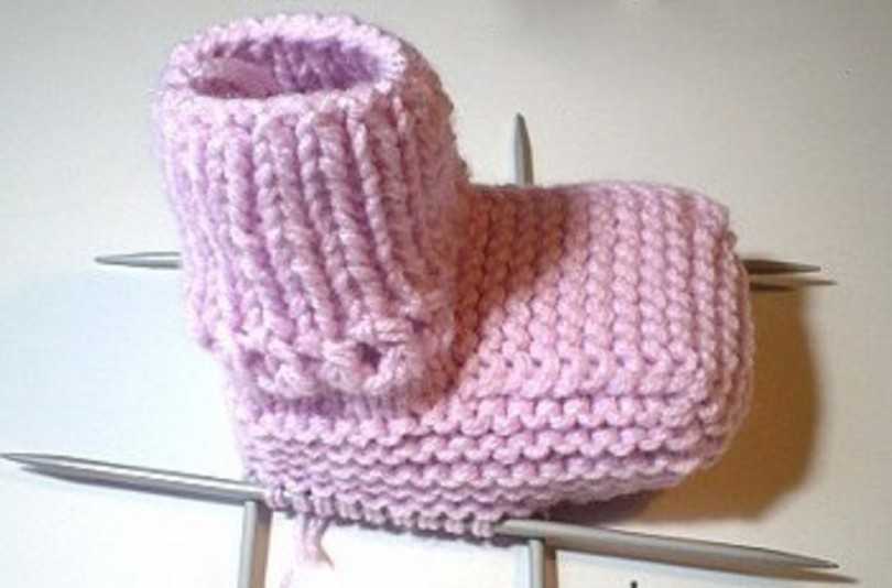 Пинетки крючком для новорожденных