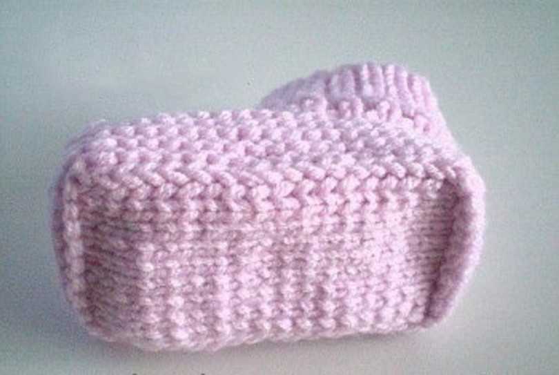 Пинетки крючком для новорожденных