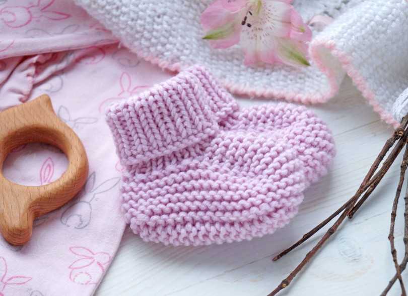 Пинетки крючком для новорожденных