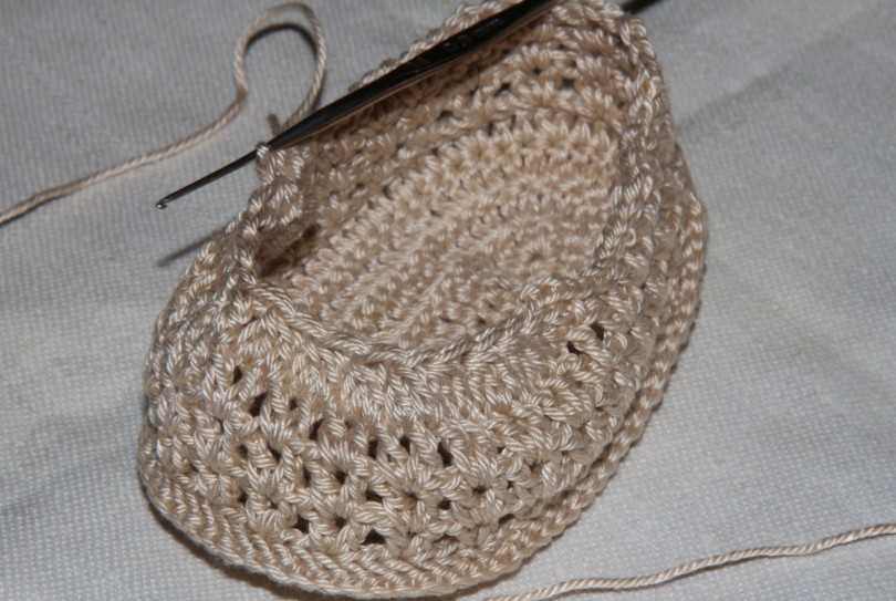 Пинетки крючком для новорожденных