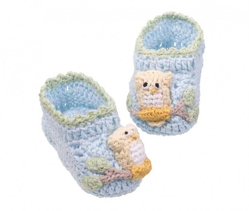 Пинетки крючком для новорожденных