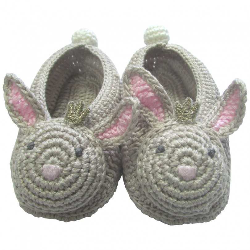 Пинетки крючком для новорожденных
