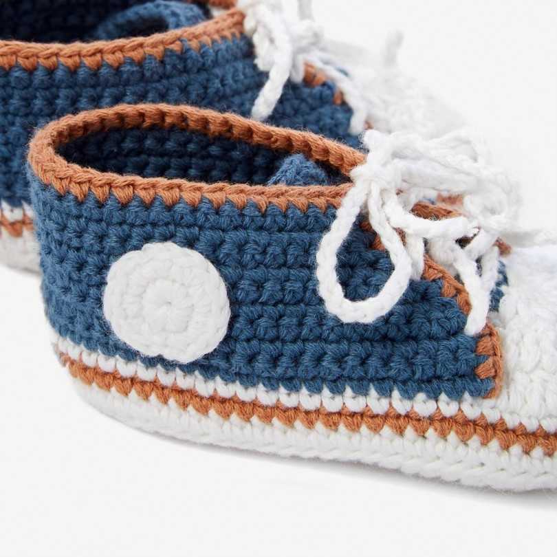 Пинетки крючком для новорожденных