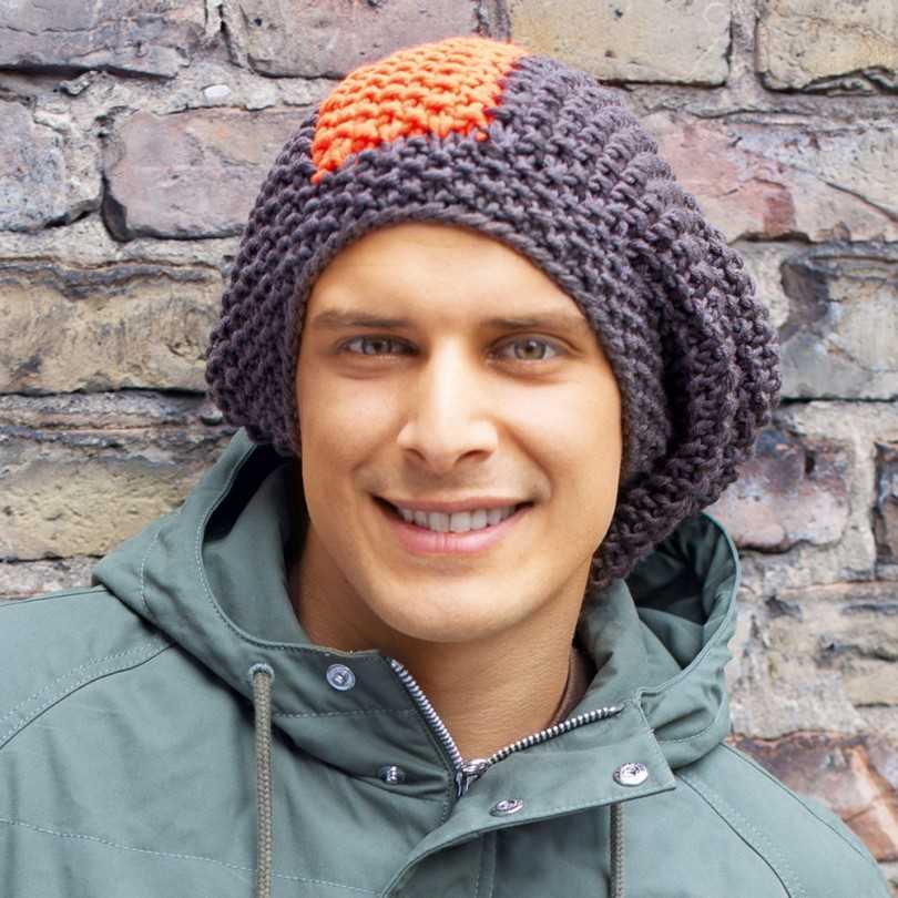 Мужская шапка спицами (110 фото): схемы с описанием и пошаговыми инструкциями