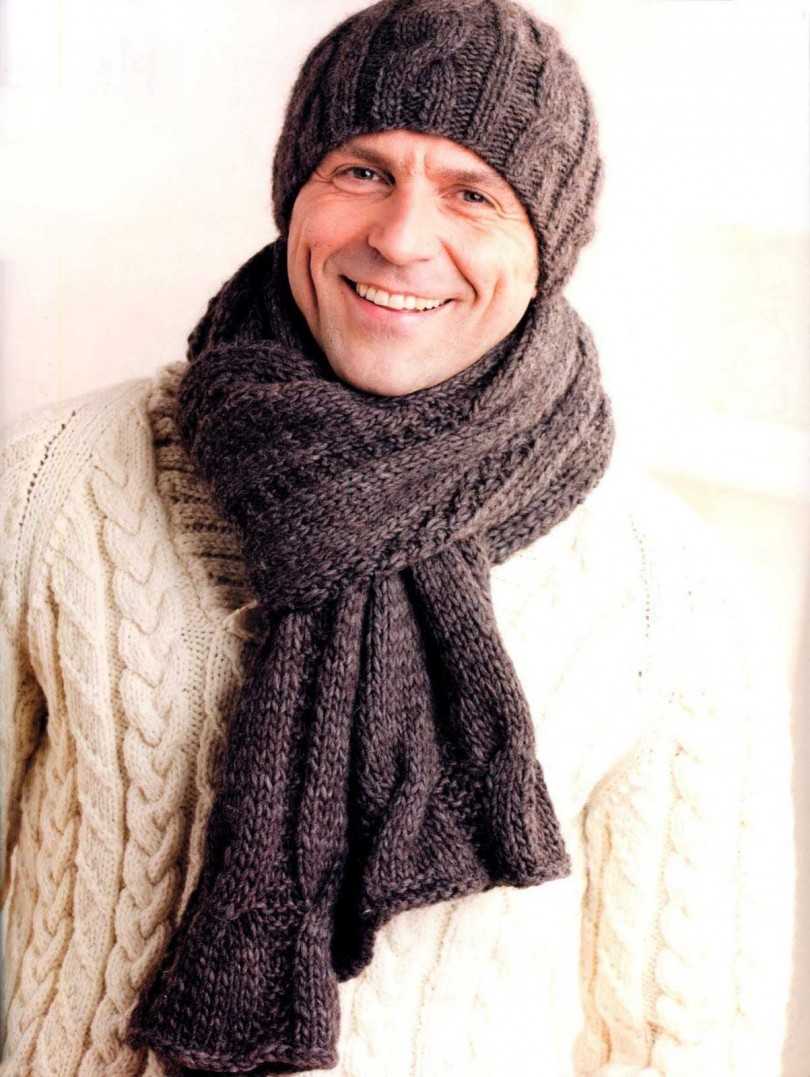 Мужская шапка спицами (110 фото): схемы с описанием и пошаговыми инструкциями