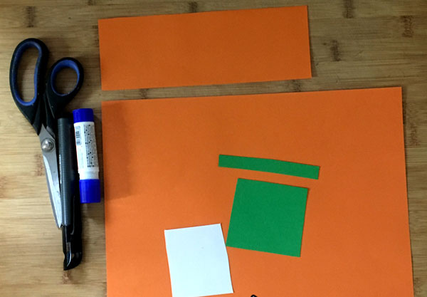 Тыква из цветной бумаги - поделка для детского сада