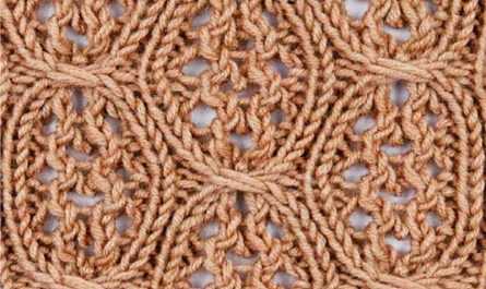 Манишка спицами