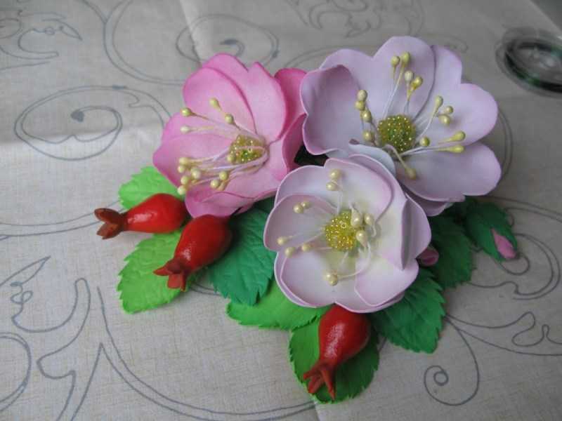 Цветы из фоамирана