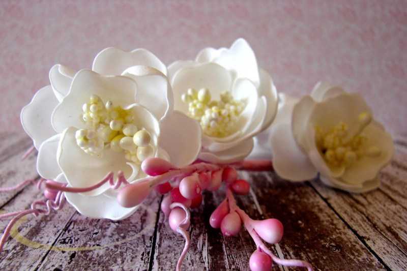 Цветы из фоамирана