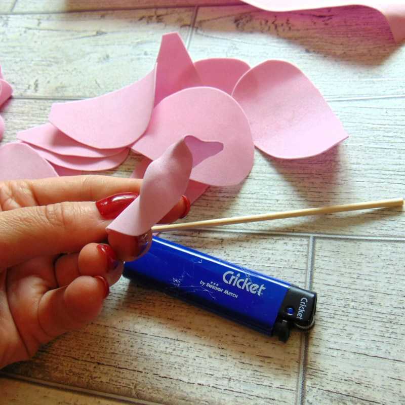 Цветы из фоамирана