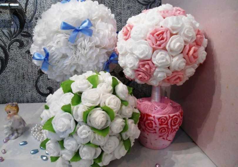 Цветы из салфеток своими руками для начинающих: пошаговый мастер класс с фото и видео