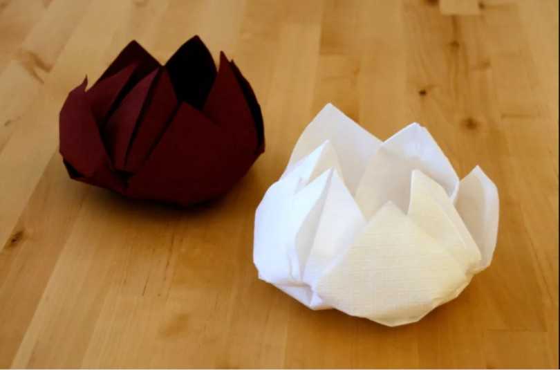 Цветы из салфеток своими руками для начинающих: пошаговый мастер класс с фото и видео