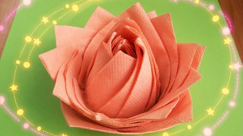 Цветы из салфеток своими руками для начинающих: пошаговый мастер класс с фото и видео