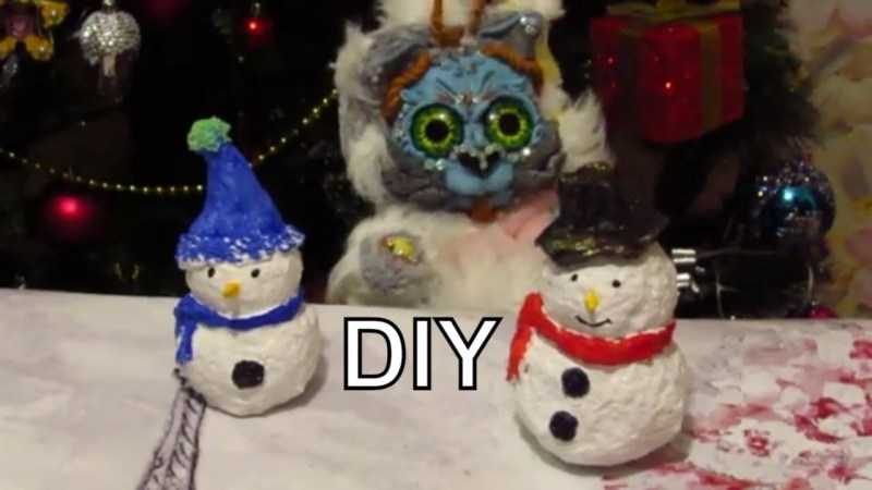 Снеговики к Новому Году своими руками: варианты изготовления и пошаговые инструкции