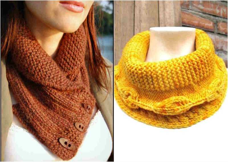 Манишка спицами