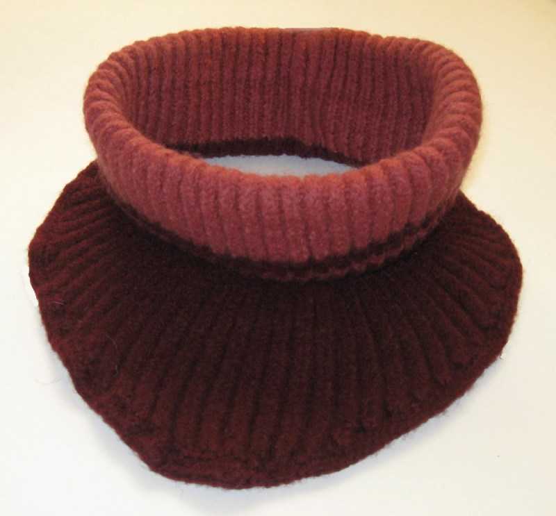 Манишка спицами