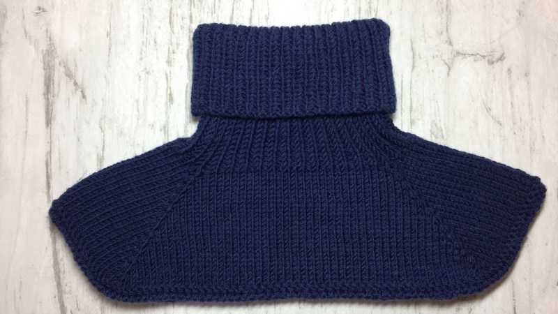 Манишка спицами