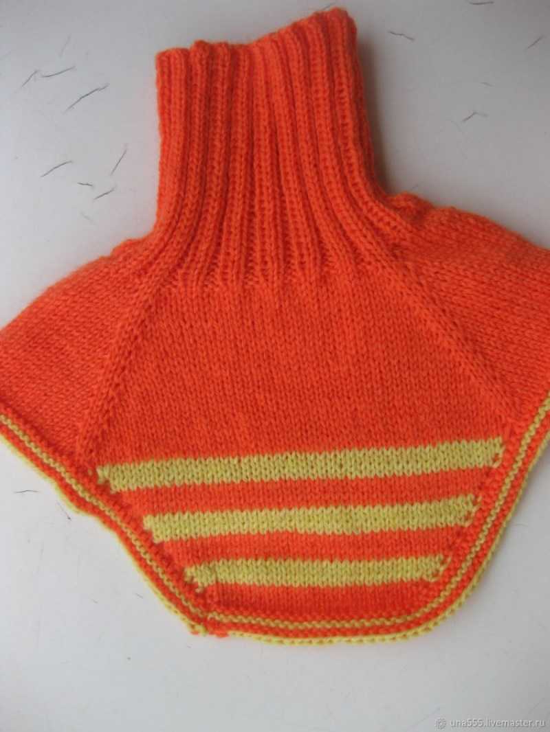 Манишка спицами