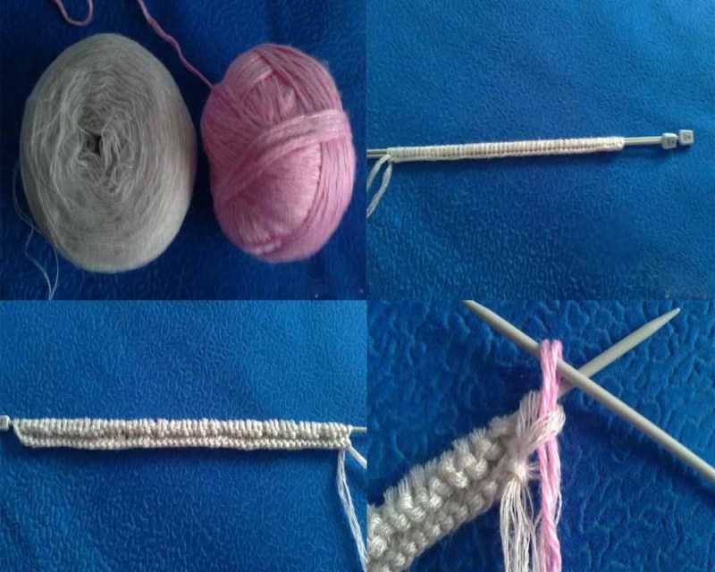 Манишка спицами