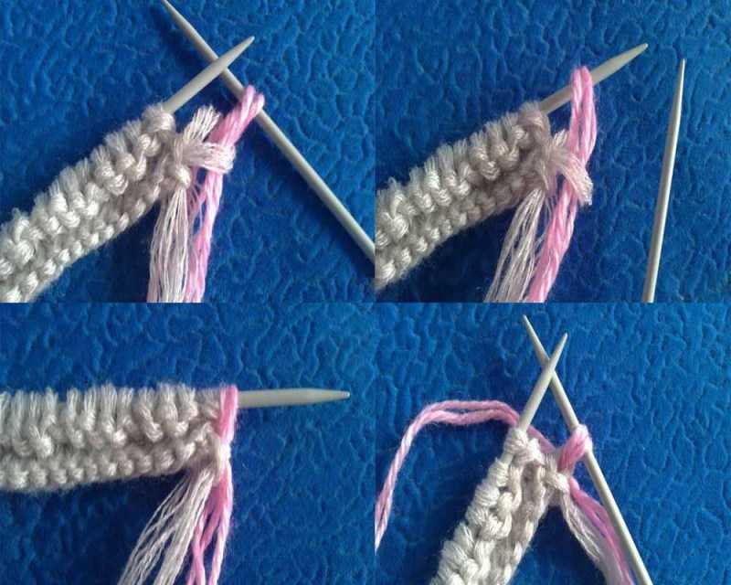 Манишка спицами