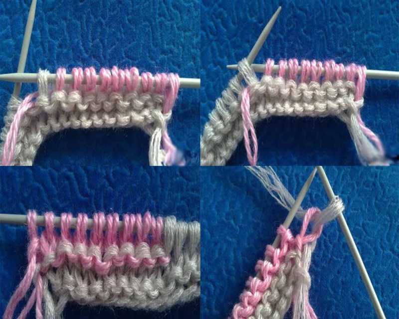 Манишка спицами