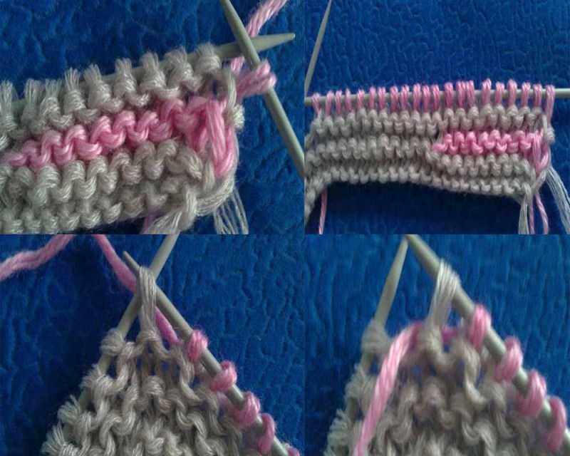 Манишка спицами