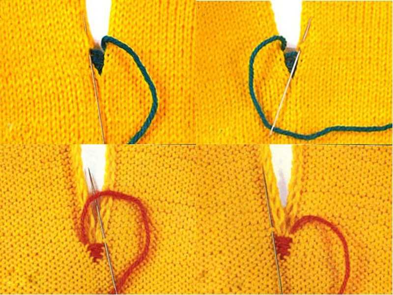 Манишка спицами