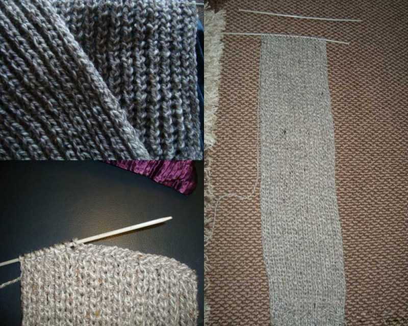 Манишка спицами