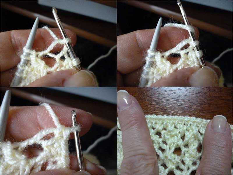 Манишка спицами