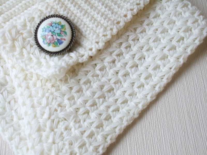 Манишка спицами